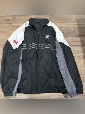 Rare Vintage Reebok NFL Oakland Raiders "Sports Illustrated" Edition Windbreaker